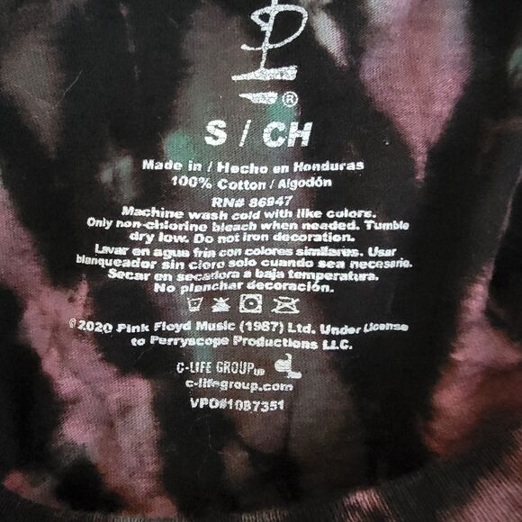Pink Floyd dark side of the moon tie dyed band tshirt wmns small - Picture 3 of 3